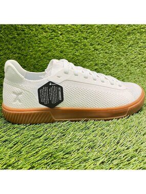 Flux Footwear Adapt Trainer White Gum Mens Size 12 Athletic Knit Shoes Sneakers